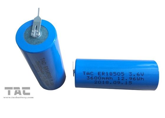 নীল জ্যাকেট অ-রিচার্জযোগ্য লিথিয়াম ব্যাটারি ER18505 3600mAh যন্ত্রের জন্য