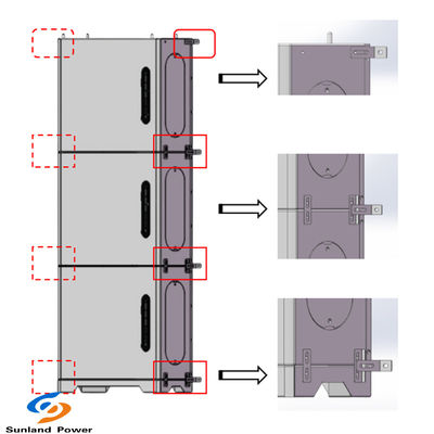 LiFePO4 ব্যাটারি 48V 100Ah সৌর প্যানেল চার্জার 5-15kWh শক্তি সঞ্চয় সিস্টেম হোম জন্য