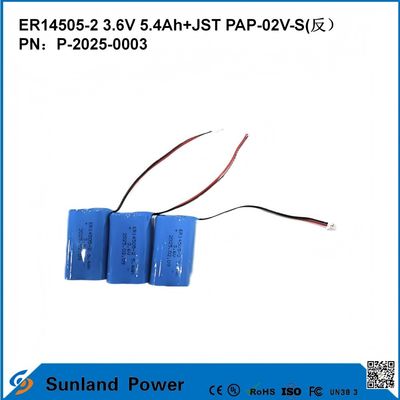 3.6V 5.4AH ER14505-2 প্রাথমিক ব্যাটারি উচ্চ এবং স্থিতিশীল অপারেটিং ভোল্টেজ দীর্ঘ শক্তিশালী জীবন