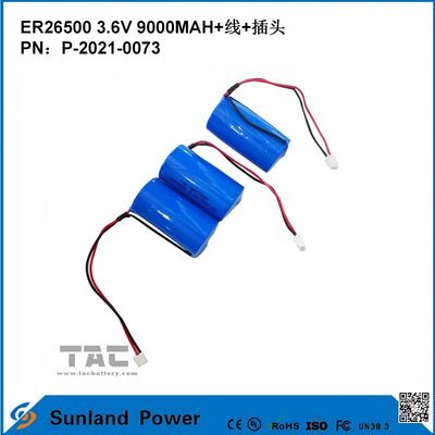 3.6V 9AH ER26500 প্রাথমিক ব্যাটারি উচ্চ এবং স্থিতিশীল অপারেটিং ভোল্টেজ দীর্ঘ শক্তিশালী জীবন