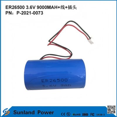 3.6V 9AH ER26500 প্রাথমিক ব্যাটারি উচ্চ এবং স্থিতিশীল অপারেটিং ভোল্টেজ দীর্ঘ শক্তিশালী জীবন