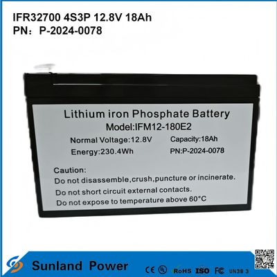 IFR32700 4S3P 12.8V 18Ah জন্য সৌর বন্যা আলো উচ্চ উজ্জ্বল LEDS বাগান সৌর আলো লাইফপো 4 ব্যাটারি