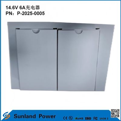 14.6V 6A চার্জার, 12.8V/14.4V লিথিয়াম আয়রন ফসফেট (LiFePO4) ব্যাটারি চার্জার সঙ্গে সামঞ্জস্যপূর্ণ, বিশেষভাবে বৈদ্যুতিক সরঞ্জাম / বৈদ্যুতিক দক্ষ চার্জার জন্য ডিজাইন, একাধিক ডিভাইসের সাথে সামঞ্জস্যপূর্ণ