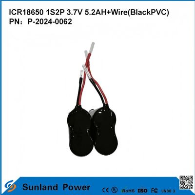 ICR18650-1S2P উচ্চ শক্তি ঘনত্বের জন্য ব্যাটারি বিভিন্ন ক্ষেত্রে নিরাপত্তা পাওয়ার টুলস গ্রাহক ইলেকট্রনিক্স বৈদ্যুতিক যানবাহন