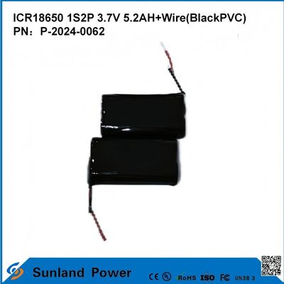 ICR18650-1S2P উচ্চ শক্তি ঘনত্বের জন্য ব্যাটারি বিভিন্ন ক্ষেত্রে নিরাপত্তা পাওয়ার টুলস গ্রাহক ইলেকট্রনিক্স বৈদ্যুতিক যানবাহন
