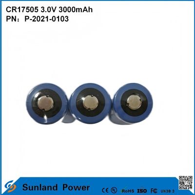 CR17505 3.0V 3000mAh স্মার্ট যন্ত্রপাতি জন্য মেডিকেল সরঞ্জাম পরিবহন এবং সরবরাহ স্মার্ট আসবাবপত্র উচ্চ ক্ষমতা স্থিতিশীল নিষ্কাশন কর্মক্ষমতা ভোল্টেজ আউটপুট দীর্ঘ সেবা জীবন