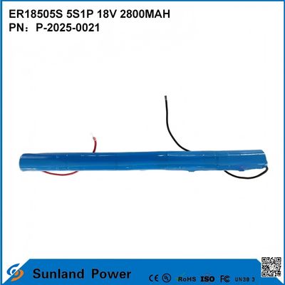 ER18505S 5S1P 18V 2800MAH উচ্চ তাপমাত্রা প্রতিরোধী, উচ্চ ক্ষমতা ব্যাটারি