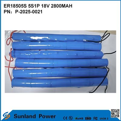 ER18505S 5S1P 18V 2800MAH উচ্চ তাপমাত্রা প্রতিরোধী, উচ্চ ক্ষমতা ব্যাটারি
