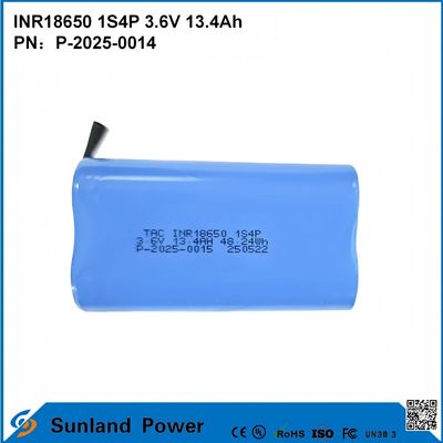 INR18650 1S4P3.6V 13.4Ah ব্যাটারি উচ্চ ক্ষমতা এবং উচ্চ ভোল্টেজের নিখুঁত সমন্বয়
