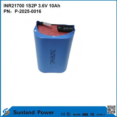 INR21700 1S2P 3.6V 10Ah হাই রেট ডিসচার্জ, হাই পাওয়ার ডিমান্ড ডিভাইসের জন্য উপযুক্ত!