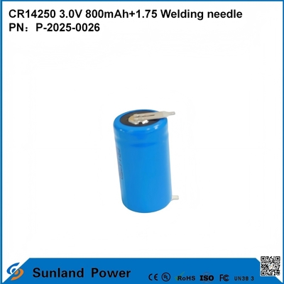 CR14250 3.0V 800mAh+1.75 ওয়েল্ডিং করা নিডল স্মার্ট মিটারিং, জলের মিটার, বিদ্যুতের মিটার, গ্যাসের মিটার, মেমরি ব্যাকআপ, CMOS মেমরি, RTC রিয়েল-টাইম ক্লক, ওয়্যারলেস অ্যালার্ম সেন্সরগুলির জন্য ব্যবহার করা যেতে পারে