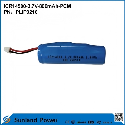 ICR14500-3.7V-800mAh-PCM ব্যাটারি এলইডি লাইটের জন্য প্রয়োগ করা হয় ডিজিটাল পণ্য স্মার্ট হোম ডিভাইস ওয়্যারলেস মাউস বৈদ্যুতিক টুথব্রাশ রেজার