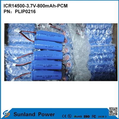 ICR14500-3.7V-800mAh-PCM ব্যাটারি এলইডি লাইটের জন্য প্রয়োগ করা হয় ডিজিটাল পণ্য স্মার্ট হোম ডিভাইস ওয়্যারলেস মাউস বৈদ্যুতিক টুথব্রাশ রেজার