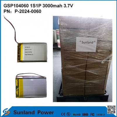GSP104060 লিথিয়াম পলিমার ব্যাটারি পাওয়ার ব্যাংক, ব্লুটুথ ইয়ারফোন এবং ব্লুটুথ স্পিকারে ব্যাপকভাবে ব্যবহৃত হয়, যার চক্র জীবন 500–2500 চার্জ/ডিসচার্জ।
