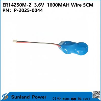 ER14250M-2 3.6V 1600MAH Wire 5CM Battery Can Be Used In Instruments, The Internet Of Things , Wireless Communication, Medical Electronic Equipment, And More.