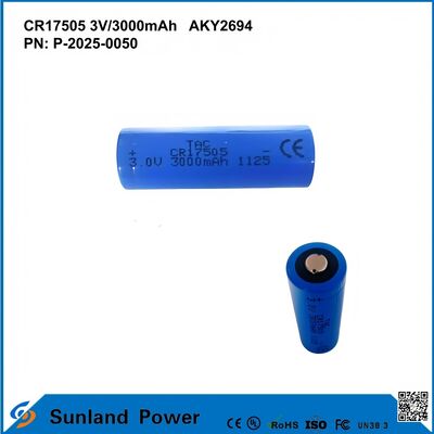 CR17505 3V 3000mAh Battery Applied In  Smart Meters Industrial Control And Security Systems
