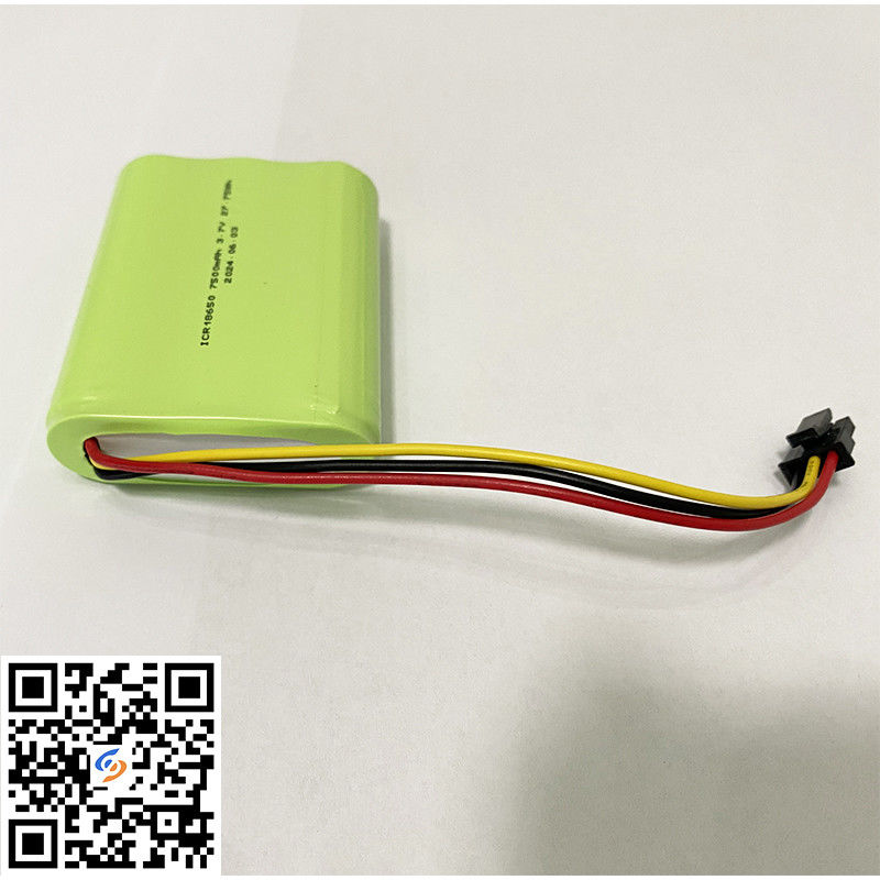 18650 লিথিয়াম আয়ন ব্যাটারি 1S3P 3.7V 7500mAh লিথিয়াম-আয়ন ব্যাটারি প্যাক পাস UL2054 সার্টিফিকেট