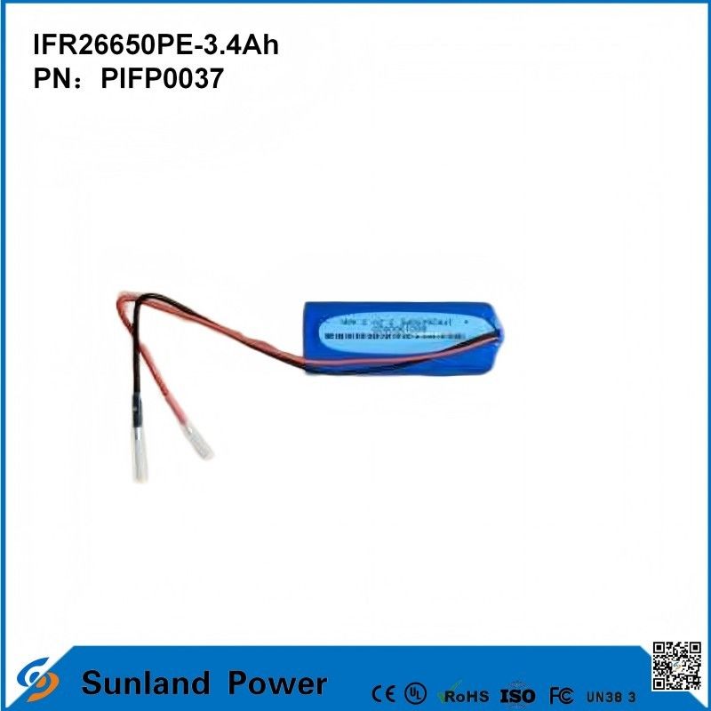 IFR26650PE-3.4Ah 3.2V LiFePO4 সৌর আলো জন্য ব্যাটারি সেল ফ্ল্যাশলাইট বৃত্তাকার জীবন 2000 বার