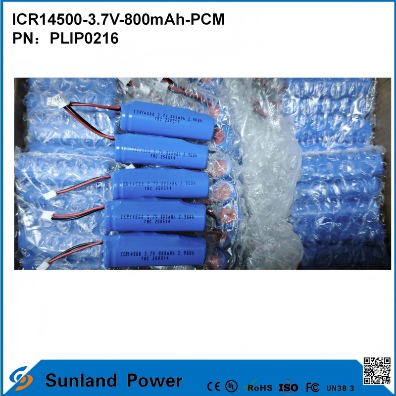 ICR14500-3.7V-800mAh-PCM ব্যাটারি এলইডি লাইটের জন্য প্রয়োগ করা হয় ডিজিটাল পণ্য স্মার্ট হোম ডিভাইস ওয়্যারলেস মাউস বৈদ্যুতিক টুথব্রাশ রেজার