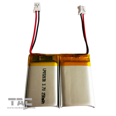 LP052030 3.7V 250mAh পলিমার লিথিয়াম লিপো ব্যাটারি ব্লুটুথের জন্য রিচার্জেবল