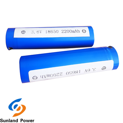 ICR18650 3.7V 2200mah লিথিয়াম আয়ন নলাকার ব্যাটারি বাড়ির যন্ত্রপাতির জন্য