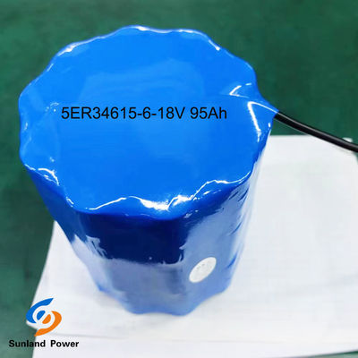 LiSOCl2 ব্যাটারি প্রাথমিক ব্যাটারি ER34615 5S6P 18V 95Ah পরিবেষ্টিত তাপমাত্রা পরিসীমা -55°C থেকে 85°C