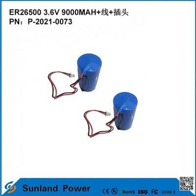 3.6V 9AH ER26500 প্রাথমিক ব্যাটারি উচ্চ এবং স্থিতিশীল অপারেটিং ভোল্টেজ দীর্ঘ শক্তিশালী জীবন