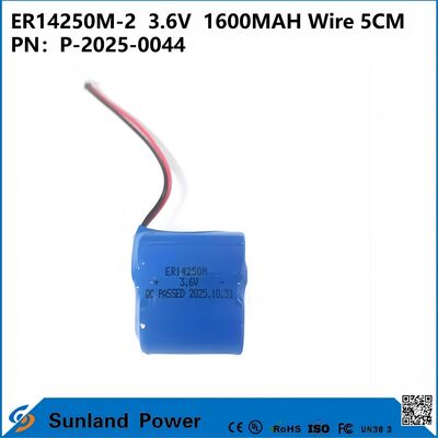 ER14250M-23.6V1600MAH Wire 5CM ব্যাটারি স্মার্ট মিটার, অটোমেশন যন্ত্রপাতি, মেডিকেল ডিভাইস, ওয়্যারলেস যোগাযোগ সরঞ্জাম, চোর এলার্ম সিস্টেম, অটোমোবাইল ইলেকট্রনিক্স,ইন্টারনেট