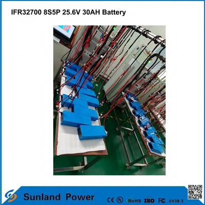 IFR32700 8S5P 25.6V 30AH ব্যাটারি রোবট লজিস্টিকস, স্বায়ত্তশাসিত মোবাইল রোবট, স্বয়ংক্রিয় নির্দেশিত যানবাহন, স্বয়ংক্রিয় ফর্কলিফ্ট ব্যাটারি প্রতিস্থাপন সিস্টেম এবং ব্যাটারির জন্য ব্যবহৃত হয়