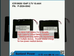 ICR 18650 1S4P Battery For A Versatile, High-Capacity Lithium Battery Solution, একাধিক ডিভাইসের জন্য দীর্ঘ ব্যাটারি জীবনের প্রয়োজনীয়তা পূরণ করে, নিম্ন-শক্তির চিকিৎসা ডিভাইসের জন্য নির্ভরযোগ্য শক্তি সরবরাহ করে।