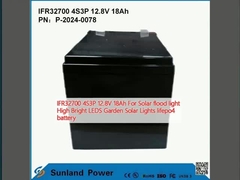 IFR32700 4S3P 12.8V 18Ah জন্য সৌর বন্যা আলো উচ্চ উজ্জ্বল LEDS বাগান সৌর আলো লাইফপো 4 ব্যাটারি