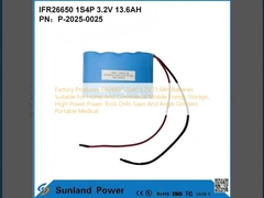 কারখানাটি IFR26650 1S4P 3.2V 13.6Ah ব্যাটারি উত্পাদন করে যা বাড়ি এবং বাণিজ্যিক মোবাইল শক্তি সঞ্চয়, উচ্চ-শক্তি পাওয়ার সরঞ্জাম ড্রিলস সাগ এবং কোণ গ্রাইন্ডারগুলির জন্য উপযুক্ত বহনযোগ্য মেডিকেল