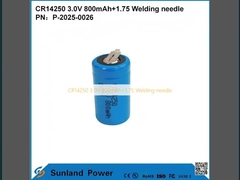 CR14250 3.0V 800mAh+1.75 ওয়েল্ডিং সূঁচ