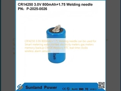 CR14250 3.0V 800mAh+1.75 ওয়েল্ডিং করা নিডল স্মার্ট মিটারিং, জলের মিটার, বিদ্যুতের মিটার, গ্যাসের মিটার, মেমরি ব্যাকআপ, CMOS মেমরি, RTC রিয়েল-টাইম ক্লক, ওয়্যারলেস অ্যালার্ম সেন্সরগুলির জন্য ব্যবহার করা যেতে পারে