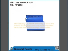 IFR17335 ব্যাটারি 3.2V 450mah বিভিন্ন ডিভাইস এবং দৃশ্যের জন্য, যার মধ্যে রয়েছে ডিজিটাল পণ্য, আলোক সরঞ্জাম, বৈদ্যুতিক সরঞ্জাম, ছোট সরঞ্জাম, শক্তি সঞ্চয় ব্যবস্থা