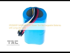 IFR26650F 6400mAh 6.4V পাওয়ার টুলের রিচার্জেবল ব্যাটারি দীর্ঘ জীবন চক্র সহ