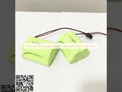 2000mAh রিচার্জযোগ্য NiMH AA ব্যাটারি 500 চক্র সহ