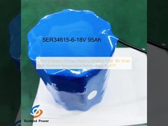 LiSOCl2 ব্যাটারি প্রাথমিক ব্যাটারি ER34615 5S6P 18V 95Ah পরিবেষ্টিত তাপমাত্রা পরিসীমা -55°C থেকে 85°C