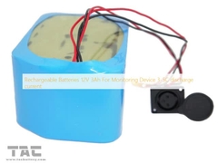 রিচার্জেবল ব্যাটারি 12V 3Ah মনিটরিং ডিভাইসের জন্য 3-5C ডিসচার্জ বর্তমান