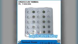 CR2412 ব্যাটারি লং লাইফ 3V 100MAH